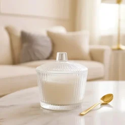 Mlecznik szklany 200 ml z cukiernicą 210 ml kompletny zestaw kuchenny Altom Design Selena