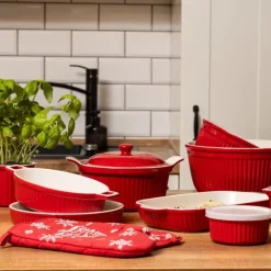 Naczynie do zapiekania ceramiczne 27 cm czerwone Altom Design Red Chilli