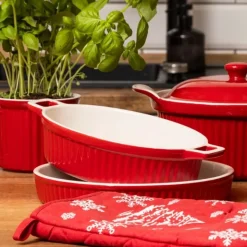 Naczynie do zapiekania ceramiczne 27 cm czerwone Altom Design Red Chilli