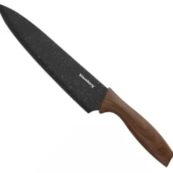 Noże kuchenne z powłoką marmurową zestaw 6 elementowy na obrotowym stojaku Klausberg KB 7615