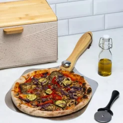 Łopatka do pizzy stalowa szufla duża taca 30.5 cm kwadratowa Kinghoff KH 7641