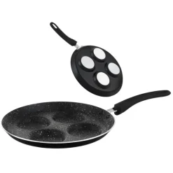 Patelnia do jajek KingHoff KH 3928 Granitowa placków 24 cm