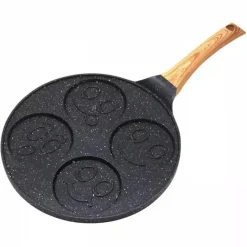 Patelnia do naleśników 26cm czarna powłoka marmurowa KH 1666 Kinghoff