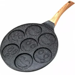 Patelnia do naleśników 26cm czarna powłoka marmurowa Krisberg KR 2657