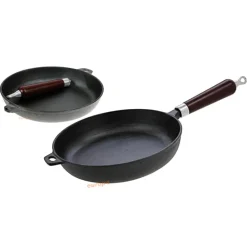 Patelnia żeliwna KingHoff KH 1118 ciężka na indukcję 24 cm