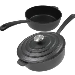 Patelnia żeliwna Krisberg KR 2571 ciężka 24 cm indukcja gaz