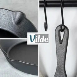 Patelnia żeliwna z silikonową nakładką CAST LINE 30 cm indukcje gaz ognisko Vilde