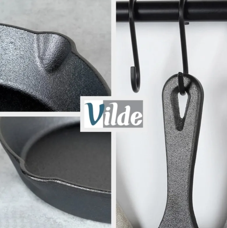 Patelnia żeliwna z silikonową nakładką CAST LINE 30 cm indukcje gaz ognisko Vilde