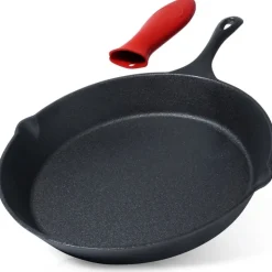 Patelnia żeliwna z silikonową nakładką CAST LINE 30 cm indukcje gaz ognisko Vilde