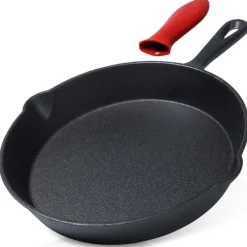Patelnia żeliwna z silikonową nakładką CAST LINE 25 cm indukcje gaz ognisko Vilde