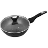 Patelnia głęboka z pokrywką 18 cm mała Krisberg KR 2676 powłoka marmurkowa indukcyjna gaz