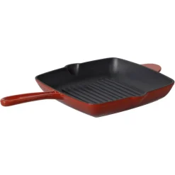 Patelnia grillowa żeliwna 26 cm z powłoką emaliowaną MG Home Immortale