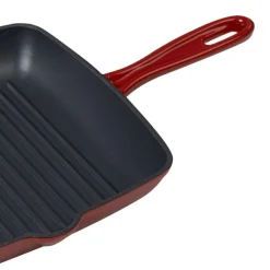 Patelnia grillowa żeliwna 26 cm z powłoką emaliowaną MG Home Immortale