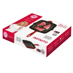 Patelnia grillowa żeliwna 26 cm z powłoką emaliowaną MG Home Immortale