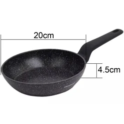 Patelnia marmurowa mała 20 cm Klausberg KB 7663 czarna