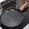 Patelnia płaska do naleśników 24 cm z nieprzywierającą powłoką granitową BLACK&WOOD Orion