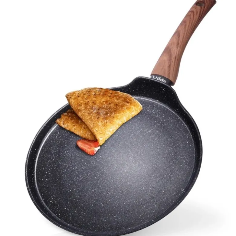 Patelnia płaska do naleśników 24 cm z nieprzywierającą powłoką granitową BLACK&WOOD Orion