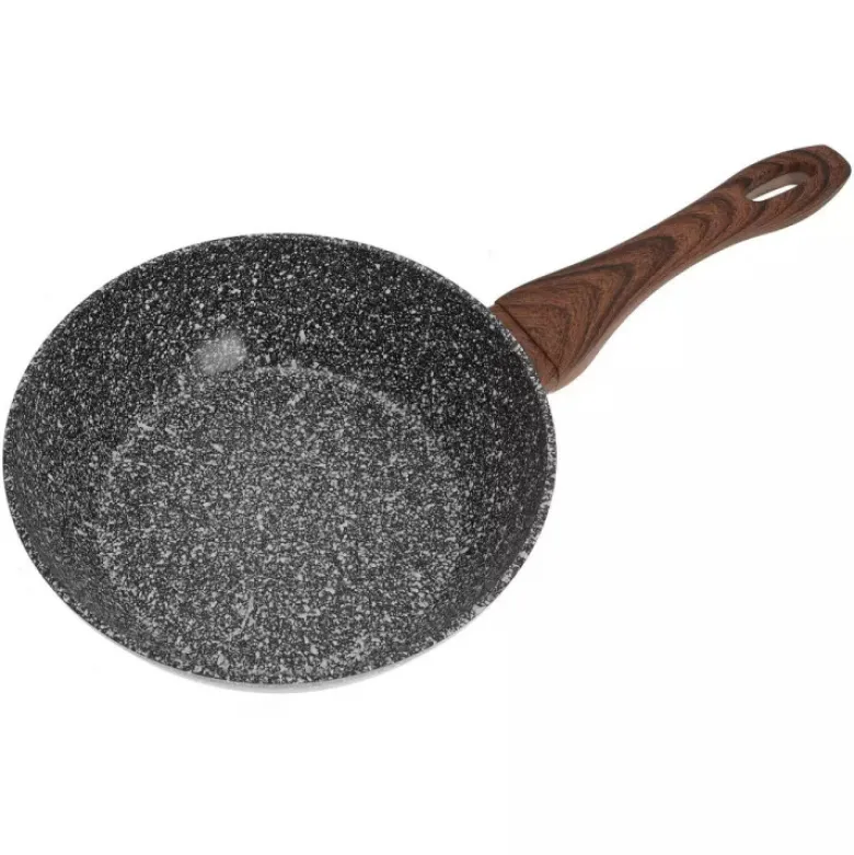 Patelnia z pokrywką, aluminium, szary marmurek, średnica 24 cm Kinghoff KH-1583