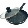 Patelnia z pokrywką Kinghoff KH 3959 28 cm Ceramiczna Indukcja Granitowa
