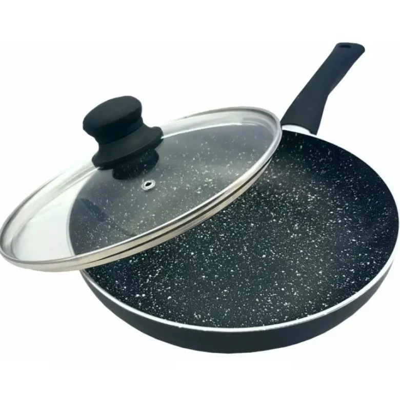 Patelnia z pokrywką Kinghoff KH 3959 28 cm Ceramiczna Indukcja Granitowa