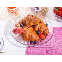Patera 25 cm szklana Altom Venus duży talerz na ciasto desery