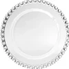 Patera 28 cm talerz szklany duży Altom Love serduszka na ciasto deser