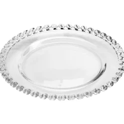 Patera 28 cm talerz szklany duży Altom Love serduszka na ciasto deser