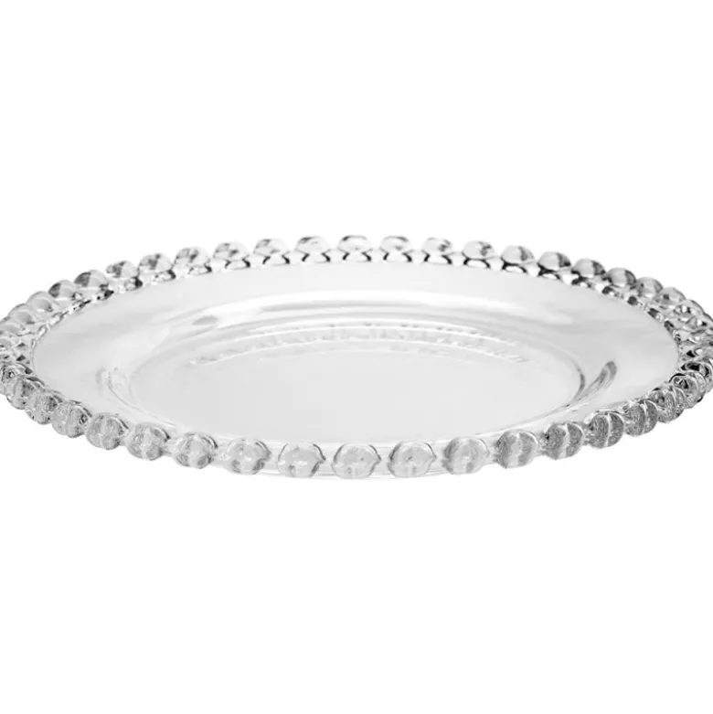 Patera 28 cm talerz szklany duży Altom Love serduszka na ciasto deser