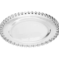 Patera 28 cm talerz szklany duży Altom Love serduszka na ciasto deser