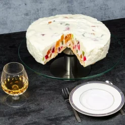 Patera poziomowa szklana na tort owoce ciasta KH 4014 Kinghoff