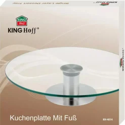 Patera poziomowa szklana na tort owoce ciasta KH 4014 Kinghoff