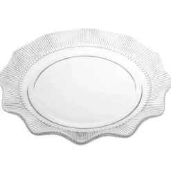 Patera szklana 33 cm Altom Design Vivienne duży talerz na ciasto desery