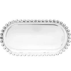 Patera szklana owalna na ciasto tort 25 x 13 cm Altom Design Bloom