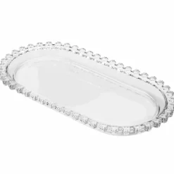 Patera szklana owalna na ciasto tort 25 x 13 cm Altom Design Bloom