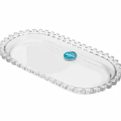 Patera szklana owalna na ciasto tort 25 x 13 cm Altom Design Bloom