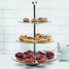 Patera szklana 3-poziomowa Kinghoff KH 4016 na ciasto owoce