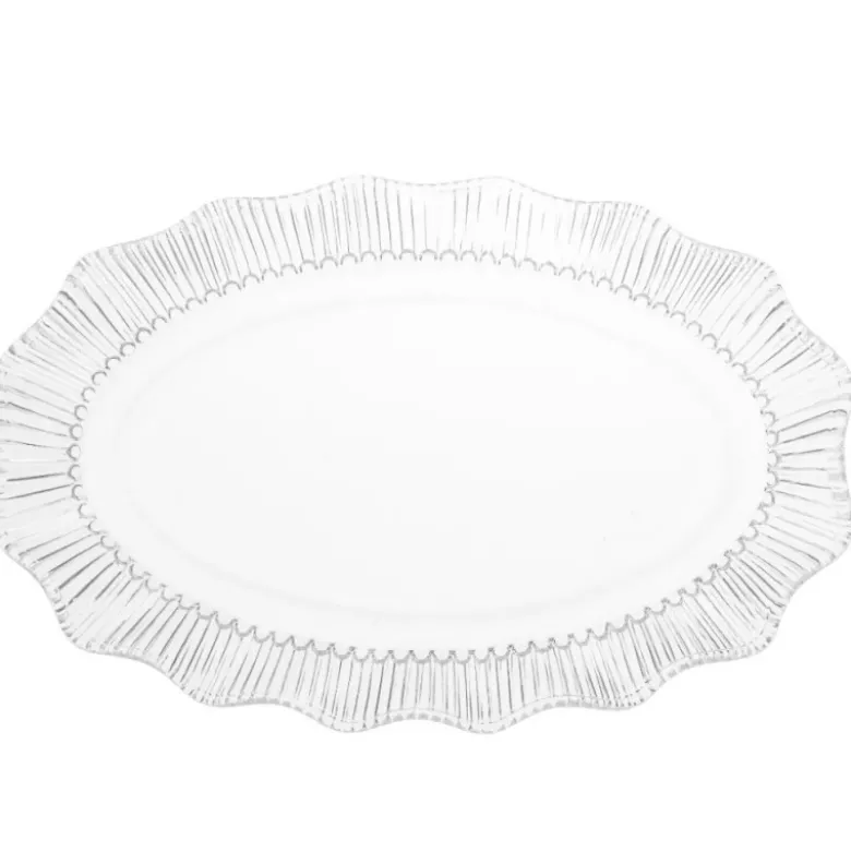 Patera szklana 25x16 cm Altom Design Vivienne duży talerz na ciasto desery