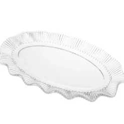Patera szklana 25x16 cm Altom Design Vivienne duży talerz na ciasto desery
