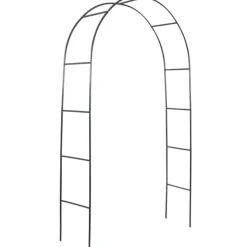 Pergola ogrodowa 145x235 cm metalowa w formie łuku na rośliny pnące Vilde