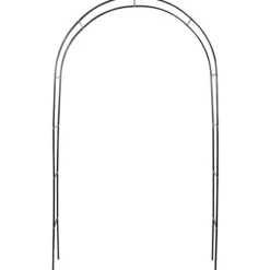 Pergola ogrodowa 145x235 cm metalowa w formie łuku na rośliny pnące Vilde