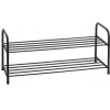 Półka na buty 65x26x34 cm metalowa czarna 2-poziomowa Elitehoff E 6250