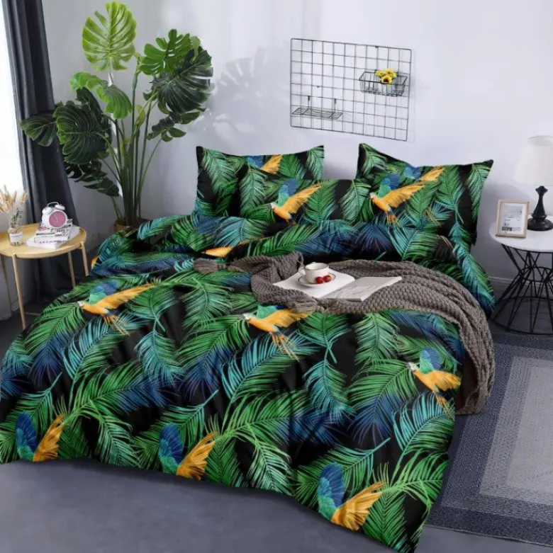 Pościel 200x220 bawełna satynowa 3D Fashion Home gruba 3 części 005