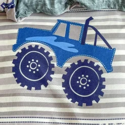 Pościel 160x200 bawełna satynowa dwustronna GierekHoff gruba 3 części GH 3181 Monster Truck