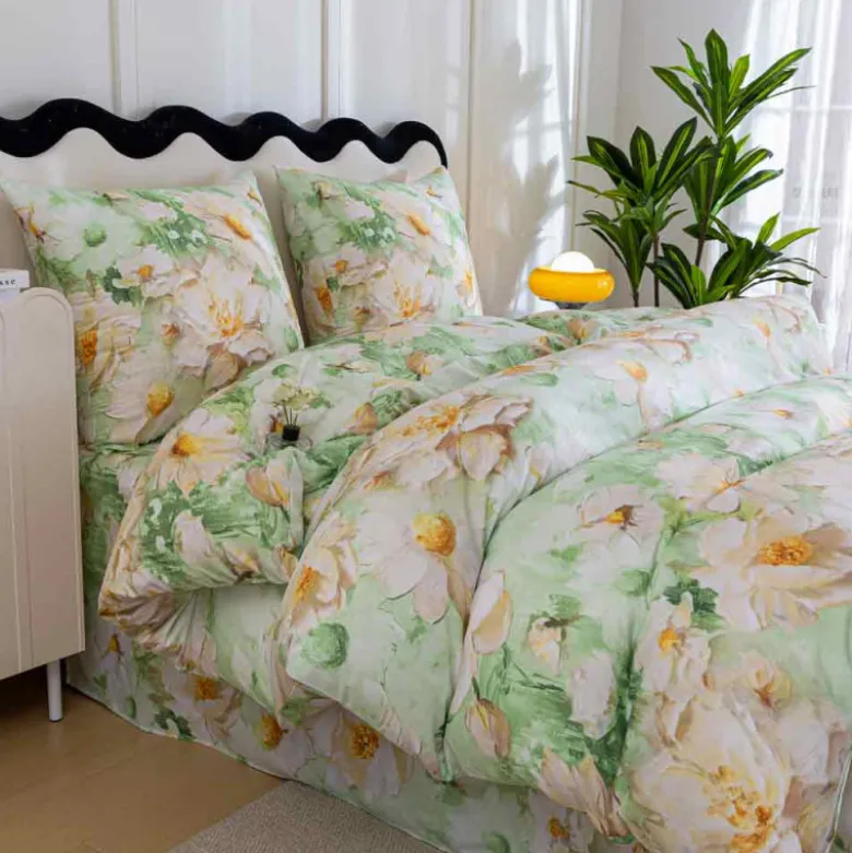 Pościel 160x200 bawełna satynowa dwustronna Cotton World gruba 3 części AML 3096