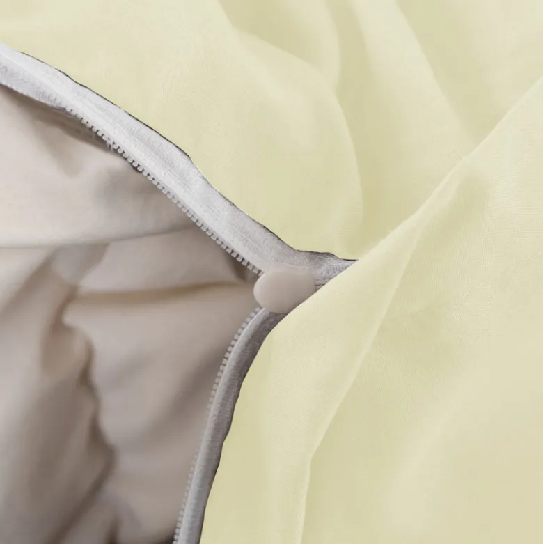 Pościel 160x200 luksusowa Cotton World gruba 3 części 2717 kremowa