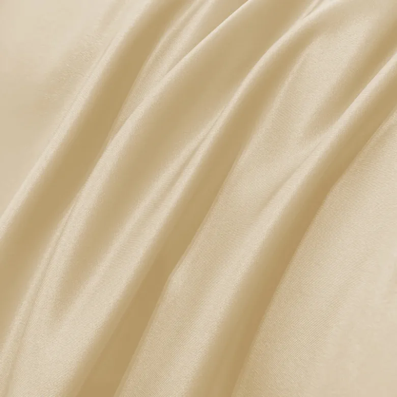 Pościel 160x200 luksusowa z falbanką w kratkę Cotton World gruba 3 części 2675 jasny brąz