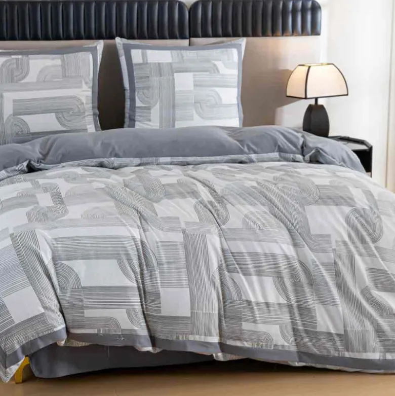 Pościel z lampasami 160x200 mikrofibra Cotton World 3 części FPD 2926