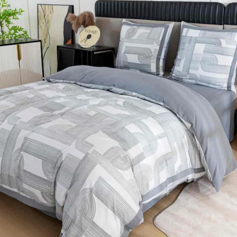 Pościel z lampasami 160x200 mikrofibra Cotton World 3 części FPD 2926