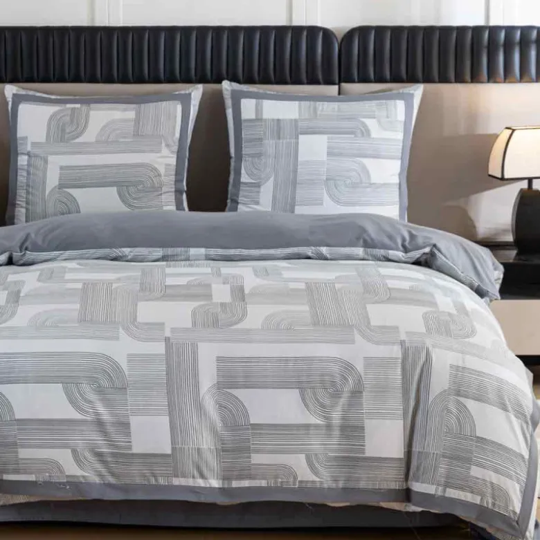 Pościel z lampasami 160x200 mikrofibra Cotton World 3 części FPD 2926