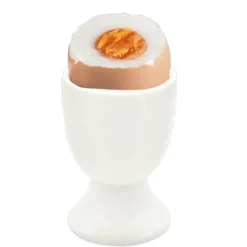 Podstawka na jajko kieliszek porcelana biała Tragar 38497